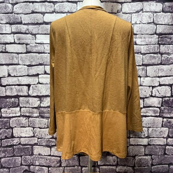 Logo Lounge Camel Colored Long Sleeve Jacket Size 1X - Picture 6 of 9